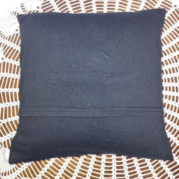 Rag Frog Revival throw pillow cover Up-cycled from a T-shirt size 12"x12" - Picture 3 of 4